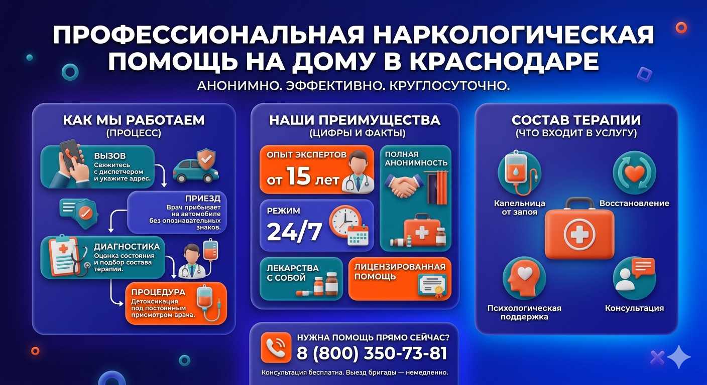 Инфографика о принципах лечения алкоголизма на дому в Самаре: этапы вызова нарколога, преимущества анонимной детоксикации и состав медицинской помощи.